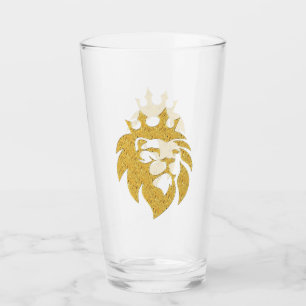 Lion With Crown - Gold Style 1 Glass