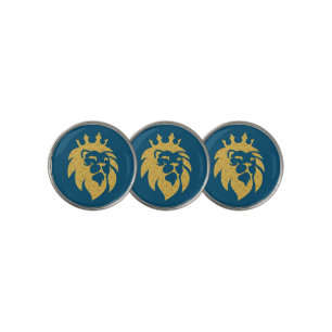 Lion With Crown - Gold Style 1 Golf Ball Marker