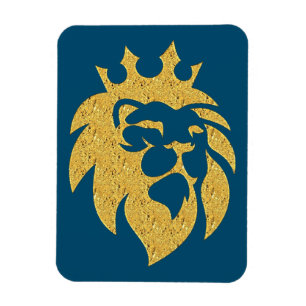 Lion With Crown - Gold Style 1 Magnet
