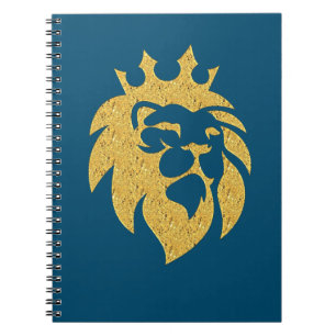 Lion With Crown - Gold Style 1 Notebook