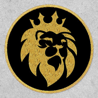 Lion With Crown - Gold Style 1 Patch