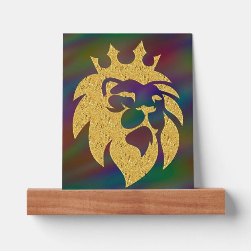 Lion With Crown _ Gold Style 1 Picture Ledge