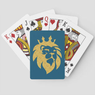 Lion With Crown - Gold Style 1 Poker Cards