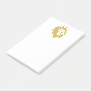 Lion With Crown - Gold Style 1 Post-it Notes