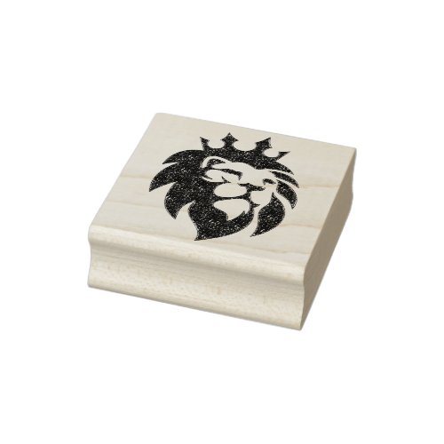 Lion With Crown _ Gold Style 1 Rubber Stamp