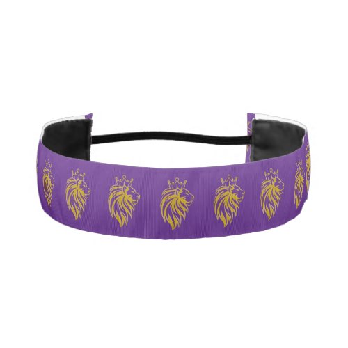 Lion With Crown _ Gold Style 2 Athletic Headband