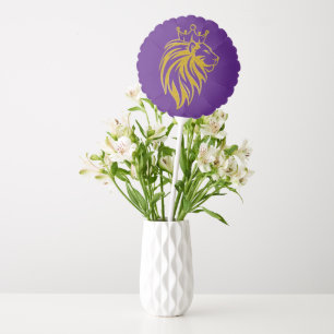 Lion With Crown - Gold Style 2 Balloon