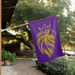 Lion With Crown - Gold Style 2 House Flag at Zazzle