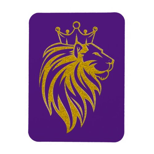 Lion With Crown _ Gold Style 2 Magnet