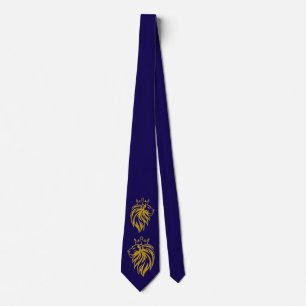 Lion With Crown - Gold Style 2 Neck Tie