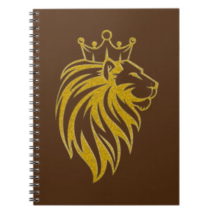 Lion With Crown - Gold Style 2 Notebook