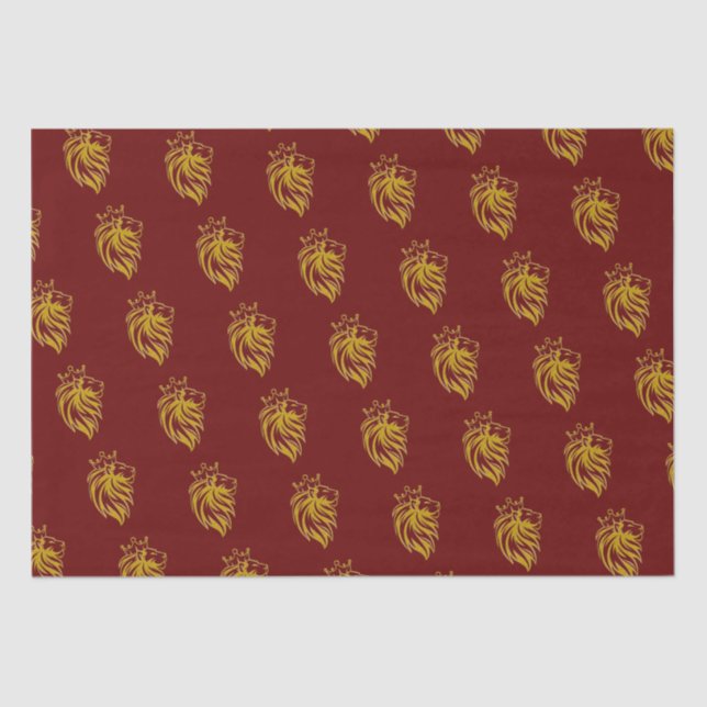 Lion With Crown - Gold Style 2 Tissue Paper (Front)