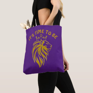 Lion With Crown - Gold Style 2 Tote Bag