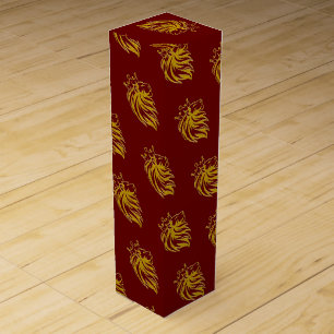 Lion With Crown - Gold Style 2 Wine Box