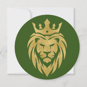 Lion With Crown - Gold Style 3