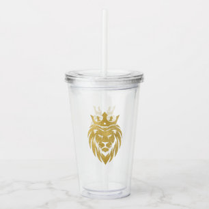 Lion With Crown - Gold Style 3 Acrylic Tumbler