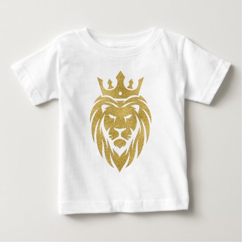 Lion With Crown _ Gold Style 3 Baby T_Shirt