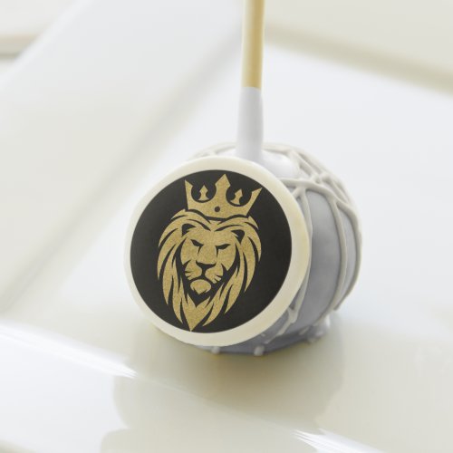 Lion With Crown _ Gold Style 3 Cake Pops
