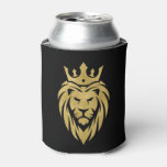 Lion With Crown - Gold Style 3 Can Cooler at Zazzle