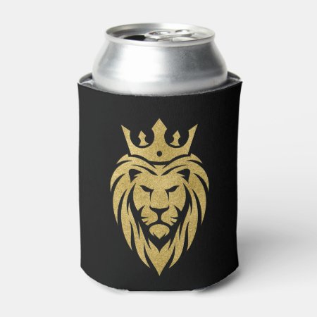 Lion With Crown - Gold Style 3 Can Cooler