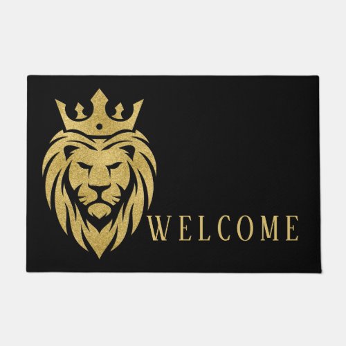 Lion With Crown _ Gold Style 3 Doormat