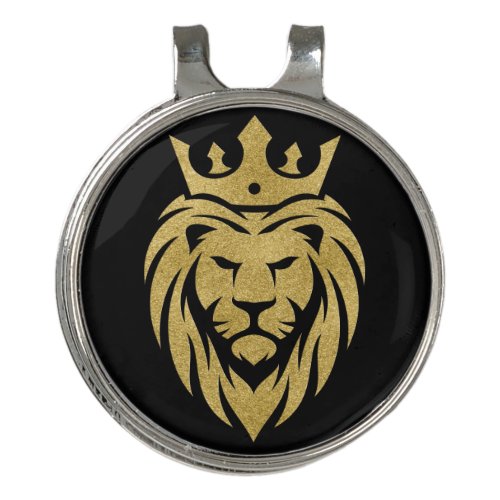Lion With Crown _ Gold Style 3 Golf Hat Clip