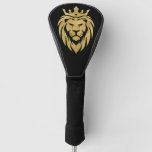 Lion With Crown - Gold Style 3 Golf Head Cover at Zazzle
