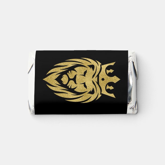 Lion With Crown - Gold Style 3 Hershey's Miniatures (Front)