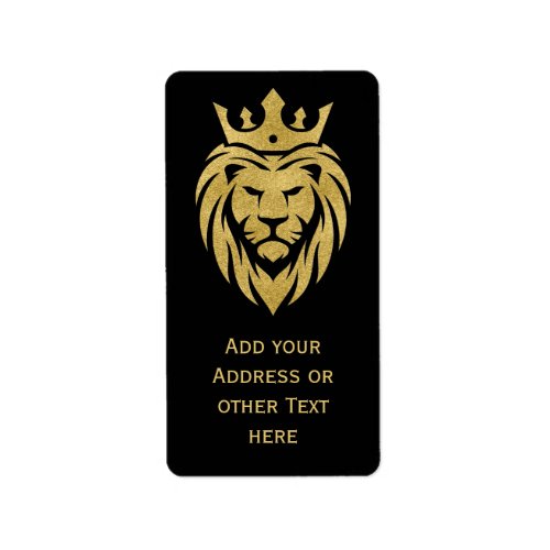 Lion With Crown _ Gold Style 3 Label