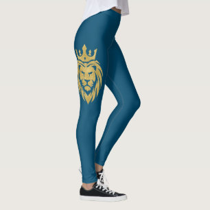 Lion With Crown - Gold Style 3 Leggings