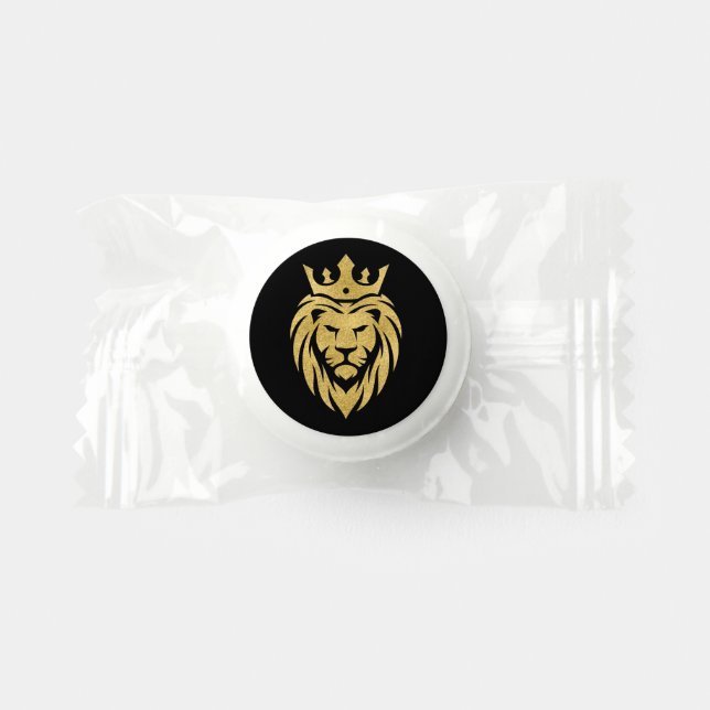 Lion With Crown - Gold Style 3 Life Saver® Mints (Front)