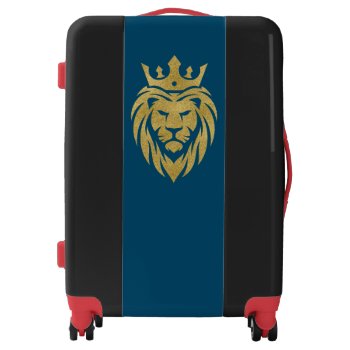 Lion With Crown - Gold Style 3 Luggage by EDDArtSHOP at Zazzle