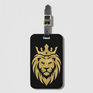 Lion With Crown - Gold Style 3 Luggage Tag
