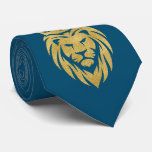 Lion With Crown - Gold Style 3 Neck Tie