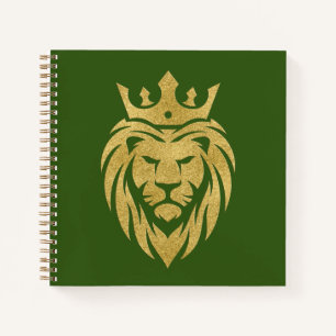 Lion With Crown - Gold Style 3 Notebook