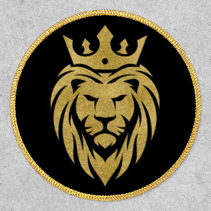 Lion With Crown - Gold Style 3 Patch