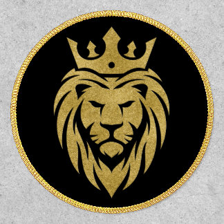 Lion With Crown - Gold Style 3 Patch
