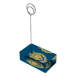 Lion With Crown - Gold Style 3 Place Card Holder