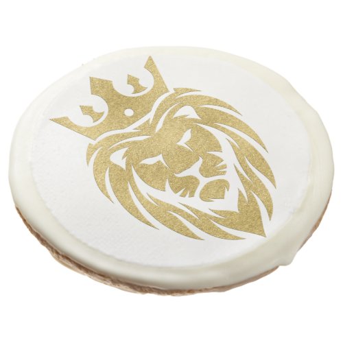 Lion With Crown _ Gold Style 3 Sugar Cookie