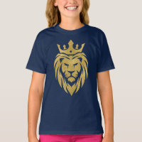 Lion With Crown - Gold Style 3