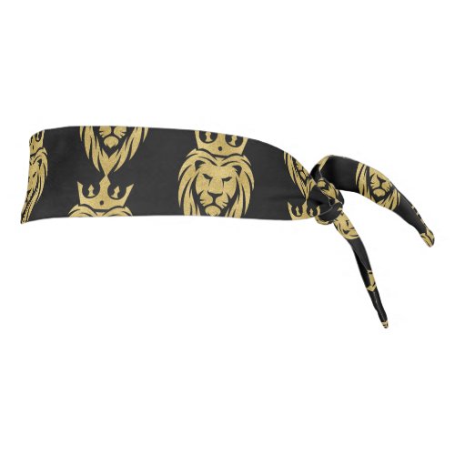 Lion With Crown _ Gold Style 3 Tie Headband