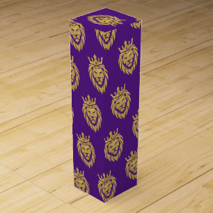Lion With Crown - Gold Style 3 Wine Box