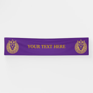 Lion With Crown - Gold Style 4 Banner
