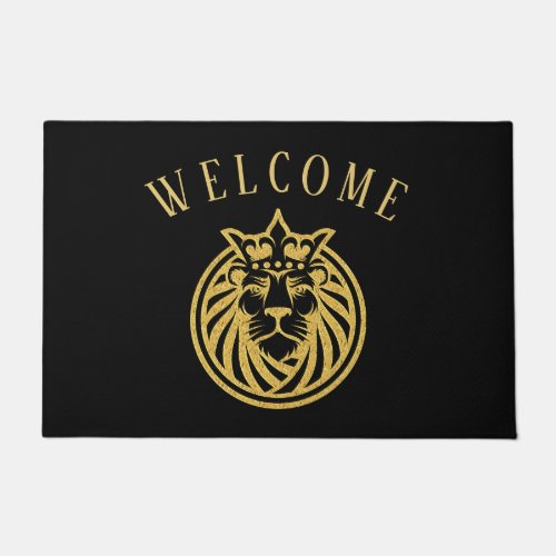 Lion With Crown _ Gold Style 4 Doormat