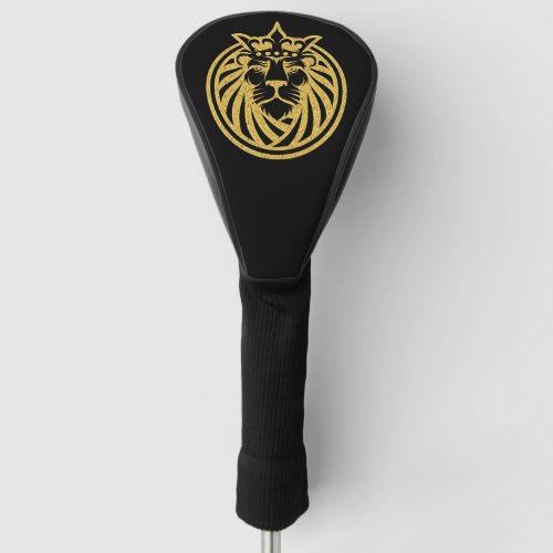 Lion With Crown _ Gold Style 4 Golf Head Cover