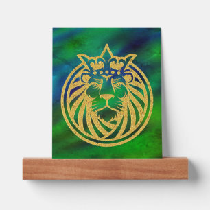Lion With Crown - Gold Style 4 Picture Ledge