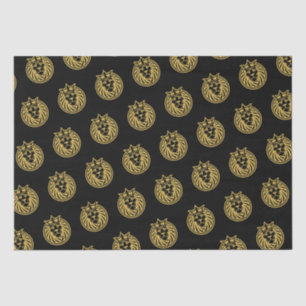 Lion With Crown - Gold Style 4 Tissue Paper