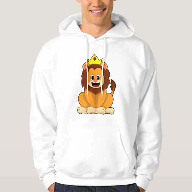 Lion with Crown Hoodie (Front)