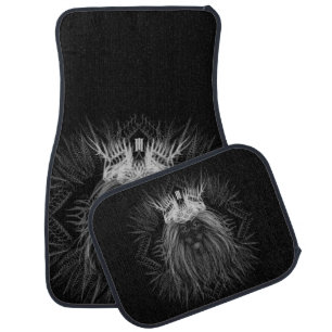 Lion with Crown Monogram Car Floor Mat