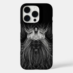 Lion with Crown Monogram iPhone 16 Pro Case